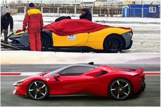Таинственная незнакомка с «АвтоВАЗа» и Ferrari SF90 Stradale. Коллаж: Pokatim.ru