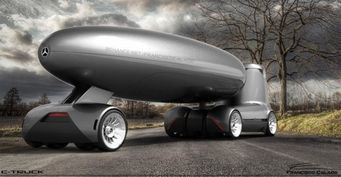 Mercedes-Benz показал концепт футуристического грузовика E-Truck Concept