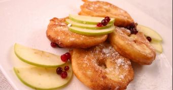 Яблочные пончики — Рецепт из кулинарной книги 80-х