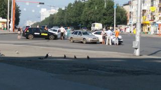 В Кемерово из-за поломки светофора произошло ДТП