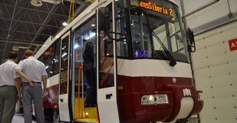 В Новосибирске собран первый российско-белорусский трамвай