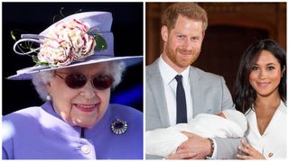 Британская королева не признает ни внука Гарри с невесткой, ни правнука. Семье пришлось сбежать из страны. Коллаж автора «Покатим»