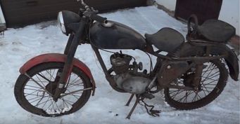 «Маленькое чудо»: Блогер показал, как выглядит мотоцикл К-55 1956 года выпуска