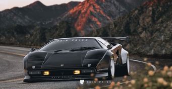 В сети появился рендер обновленного Lamborghini Countach