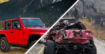 Фиаско за 5 млн рублей: На Jeep Wrangler 2020 не осталось «живого места» после аварии на бездорожье