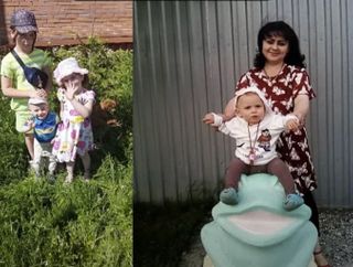 Ирина Костылева с детьми 