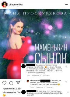 Поклонники обвинили Юлию в плагиате. Фото: Instagram @uliaveronika